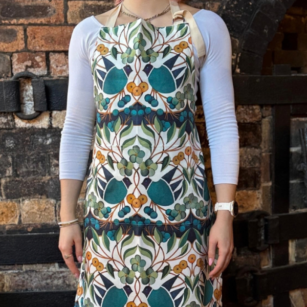 Embroidered Birds Apron - Apron