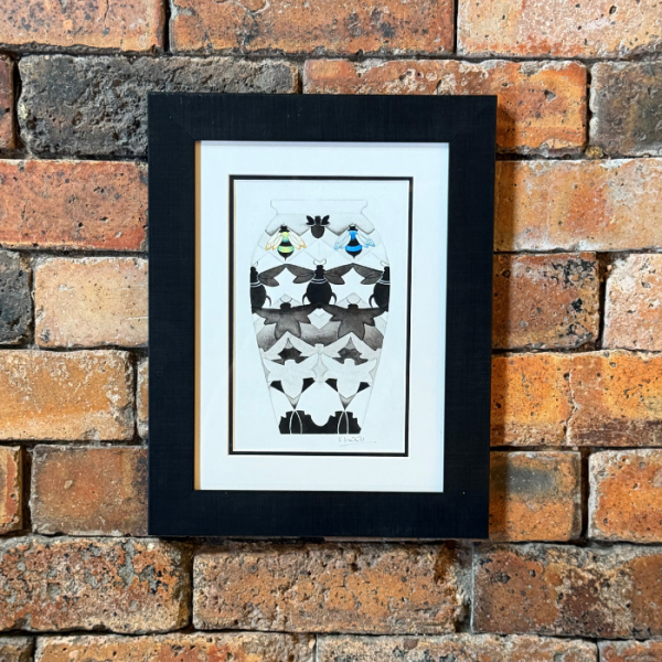 Lot 44 - Escher Bees - 26.09.26 - Watercolour