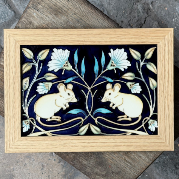 A Mouse Amid the Flowers - Plaque
