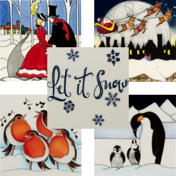 Set of Christmas Cards C - 1 of each Design - Christmas Card