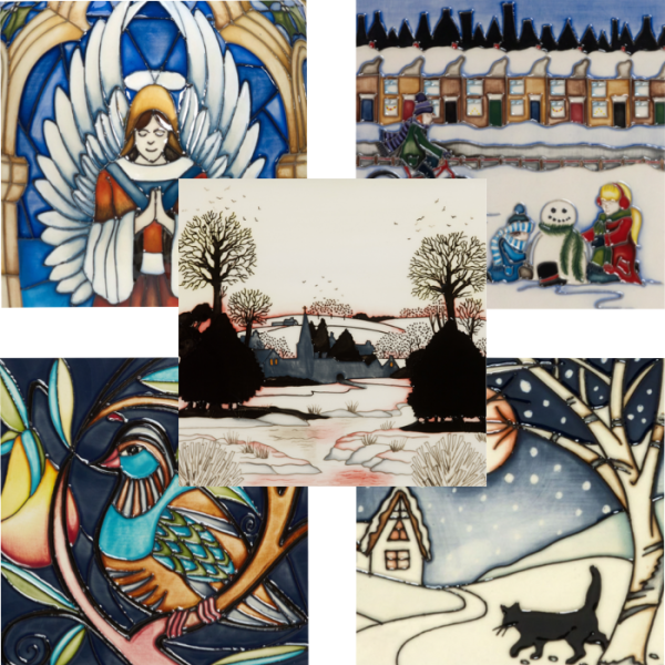 Set of Christmas Cards D - 1 of each Design - Christmas Card