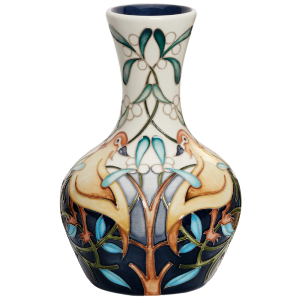 Birds and Mistletoe - Vase